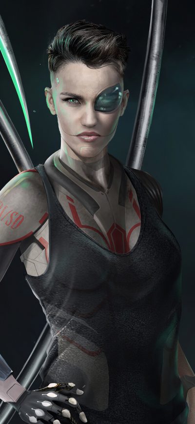 Fond d'écran iPhone Cyberpunk Ruby Rose