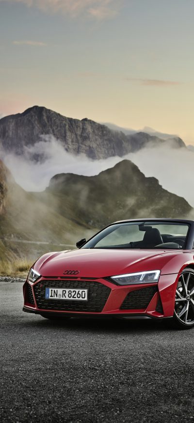 Fond d'écran iPhone Audi R8 V10 RWD Spyder 2019 5k