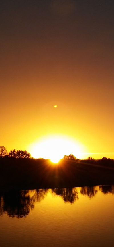 Fond d'écran iPhone Sunset At Dark Evening 4k