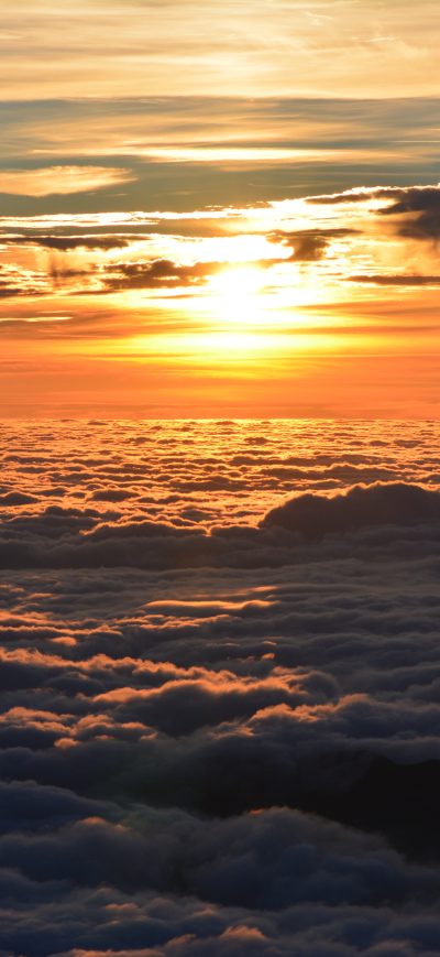 Fond d'écran iPhone Sea Of Clouds Sunset