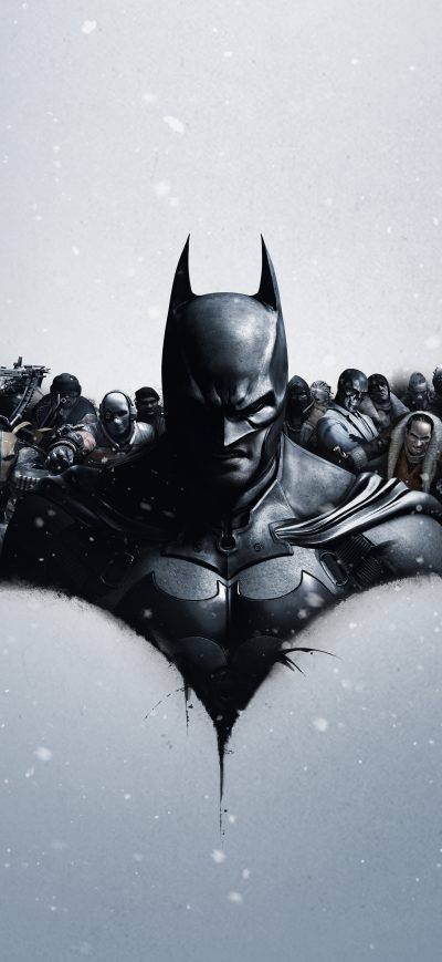 Fond d'écran iPhone Batman Arkham Origins Logo 8k