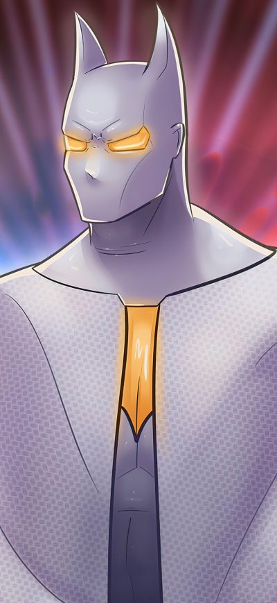 Fond d'écran iPhone Batman White Gold Suit 4k