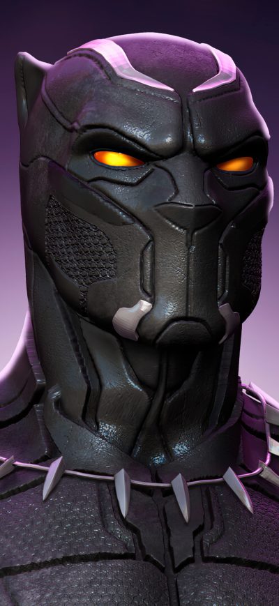 Fond d'écran iPhone Black Panther Glowing Eyes 4k