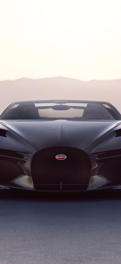 Fond d'écran iPhone 2024 Bugatti W16 Mistral Front Look