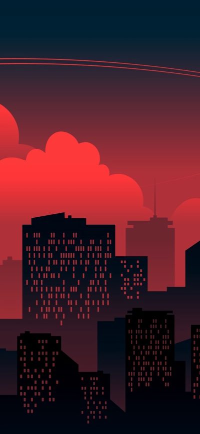 Fond d'écran iPhone Buildings Dawn 4k