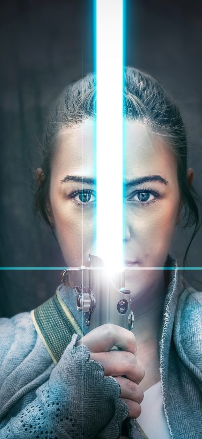 Fond d'écran iPhone The Weapon Of A Jedi Knight Rey Cosplay