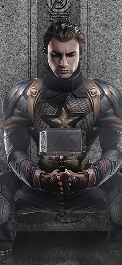 Fond d'écran iPhone Captain America Hammer 4k