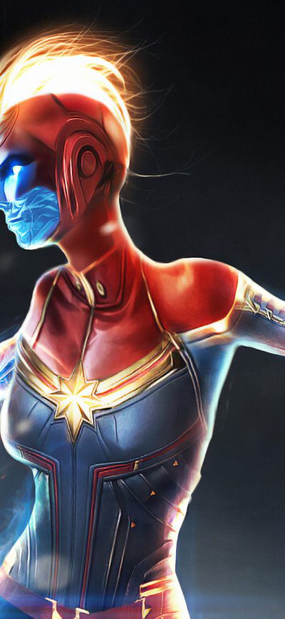 Fond d'écran iPhone Captainmarvel Art