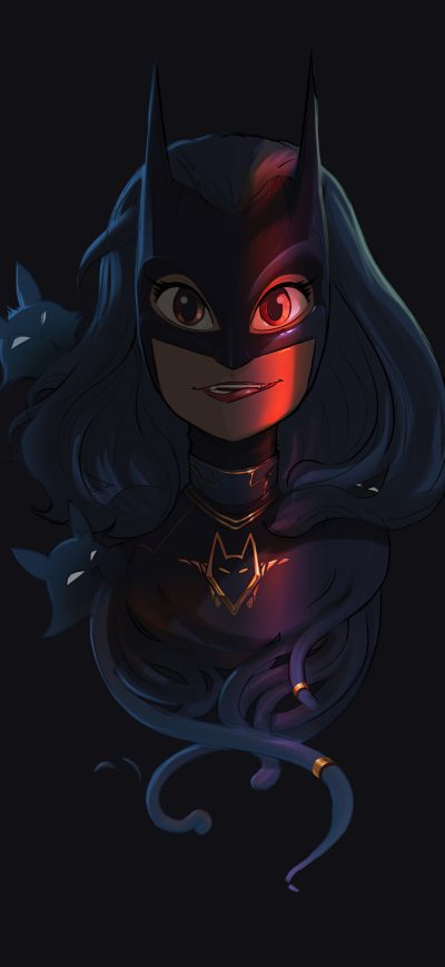 Fond d'écran iPhone Cat Woman Minimal Fanart 4k