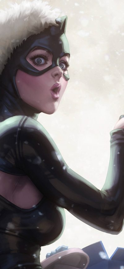 Fond d'écran iPhone Cute Catwoman 4k