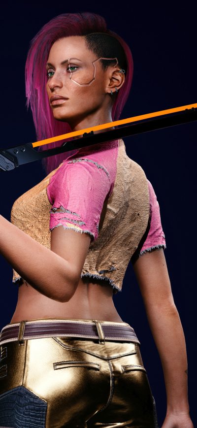 Fond d'écran iPhone Cyberpunk 2077 V Street Kid 4k