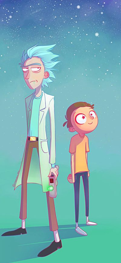 Fond d'écran iPhone Rick And Morty Artwork
