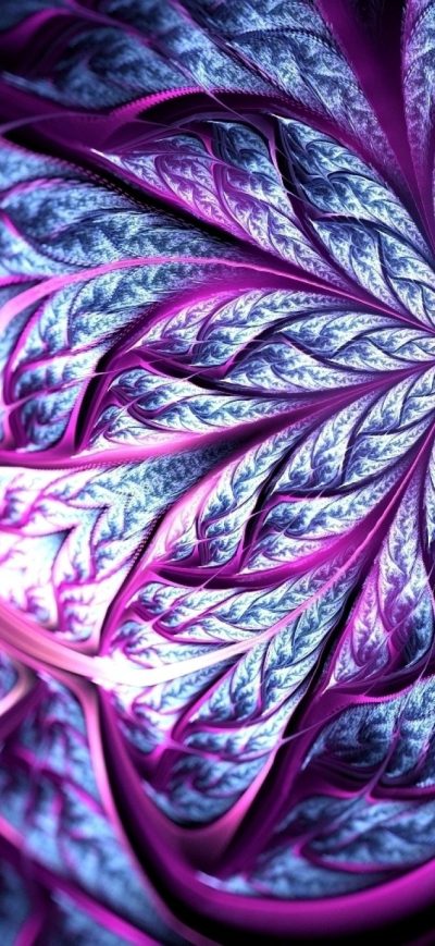Fond d'écran iPhone Fractal Origin Flower Abstract