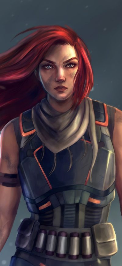 Fond d'écran iPhone Warrior Girl Illustrator