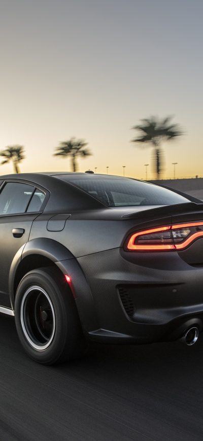 Fond d'écran iPhone SpeedKore Dodge Charger AWD Twin Turbo Carbon 2019 Rear
