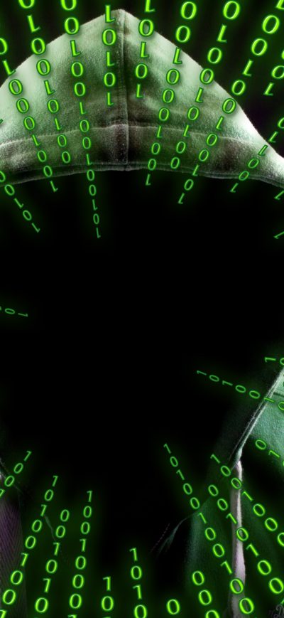 Fond d'écran iPhone Hacker Attack Binary Code