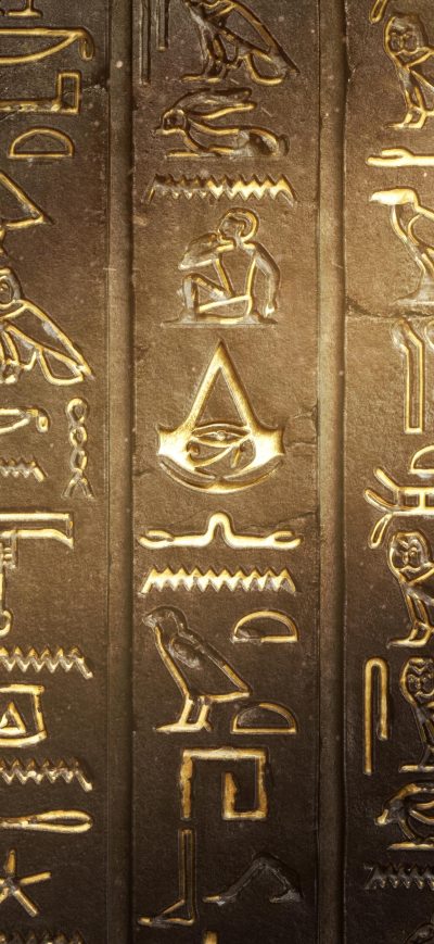 Fond d'écran iPhone Hieroglyphs Assassins Creed Origins