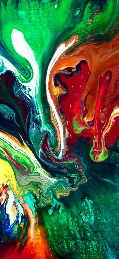 Fond d'écran iPhone Abstract Paint Swirl