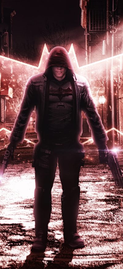 Fond d'écran iPhone Red Hood Gotham Knights 5k