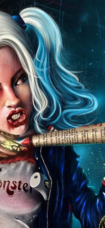 Fond d'écran iPhone Harley Quinn4k Newart