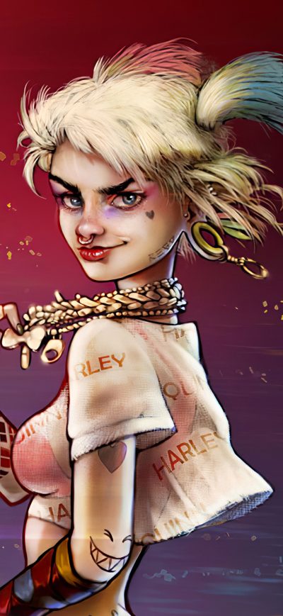 Fond d'écran iPhone Harley Quinn Sketch Artwork 2020