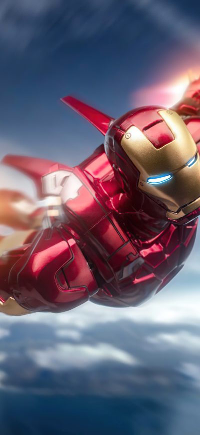 Fond d'écran iPhone Iron Man Flying 5k