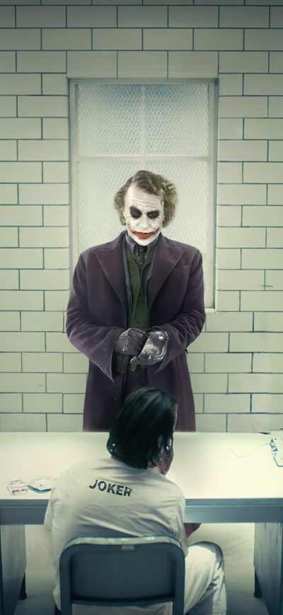 Fond d'écran iPhone Jokers Meeting In Arkham 8k