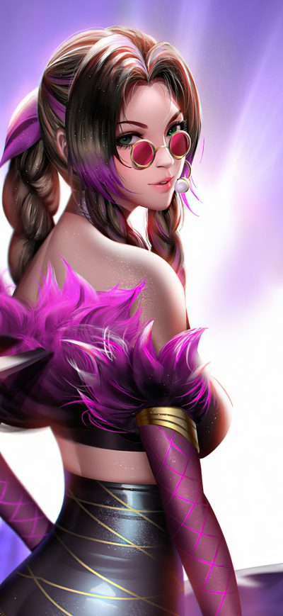 Fond d'écran iPhone Kda Aerith 5k