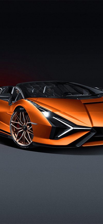 Fond d'écran iPhone Lamborghini Sian 2019 Front View 4k