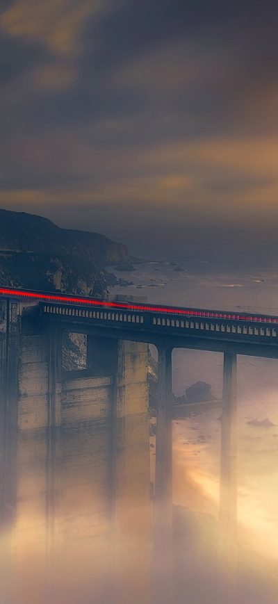 Fond d'écran iPhone Dreamy Bridge Long Exposure 4k