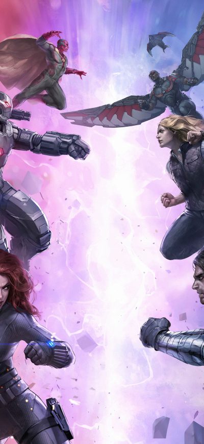 Fond d'écran iPhone Marvel Future Fight 5k