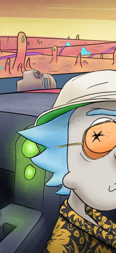 Fond d'écran iPhone Rick And Morty So High