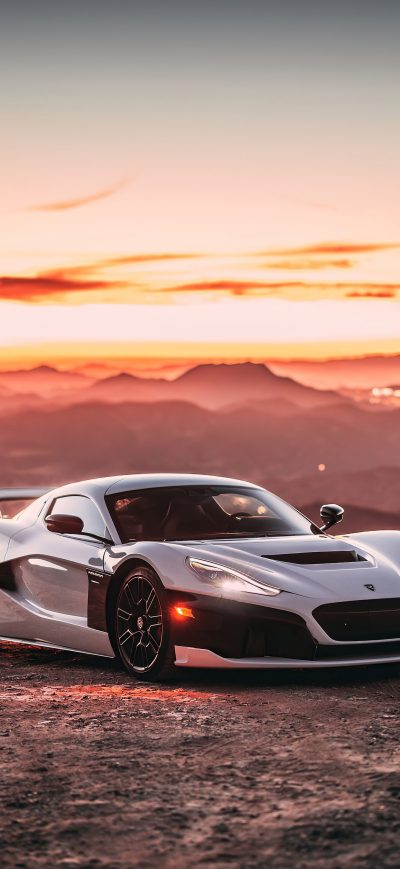 Fond d'écran iPhone Rimac Nevera 2022 5k