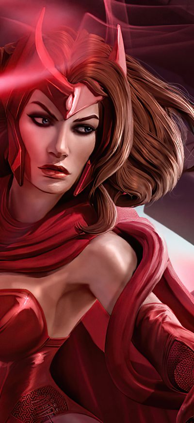 Fond d'écran iPhone Scarlet Witch Art Print 4k