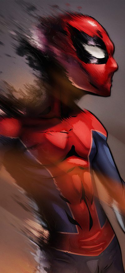 Fond d'écran iPhone Spiderman Flame Art