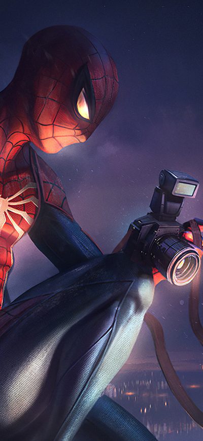 Fond d'écran iPhone Spiderman Clicking Pictures Art