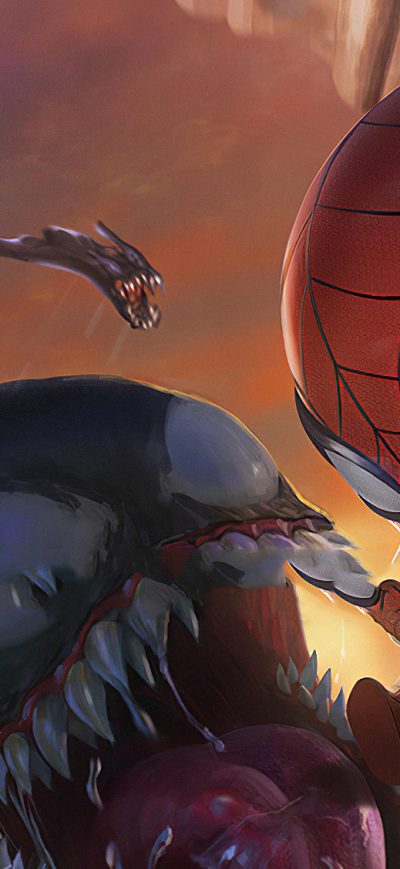 Fond d'écran iPhone Venom Spiderman Chibi