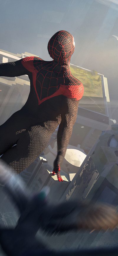 Fond d'écran iPhone Spiderman Black Suit Up
