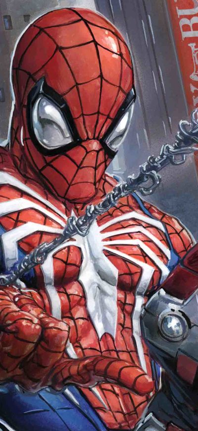 Fond d'écran iPhone Spiderman City At War