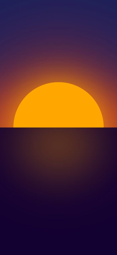 Fond d'écran iPhone Clear Sunset Minimal 4k