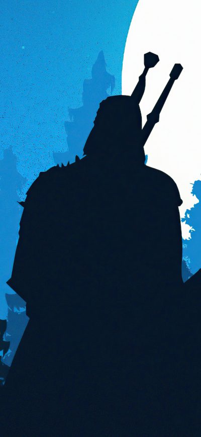 Fond d'écran iPhone The Witcher 3 Minimal 5k