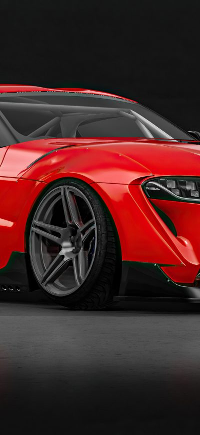 Fond d'écran iPhone Toyota Supra Render Front 4k