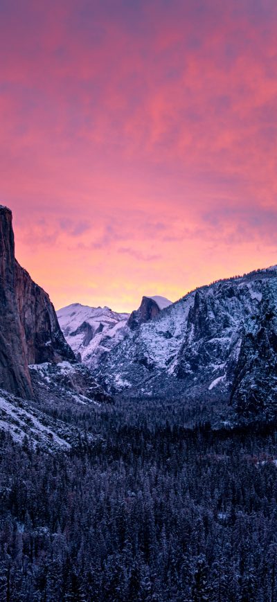 Fond d'écran iPhone Yosemite Golden Hour Above Body Of Water 8k