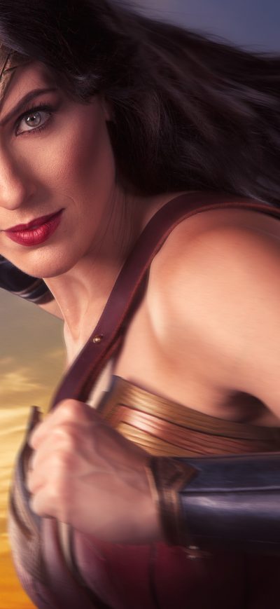 Fond d'écran iPhone Wonder Woman Cosplay 4k