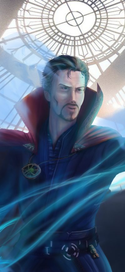 Fond d'écran Doctor Strange 4K Art sur iPhone