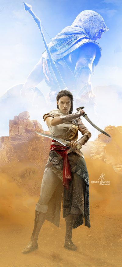 Fond d'écran iPhone 4k Assassins Creed Origins Game