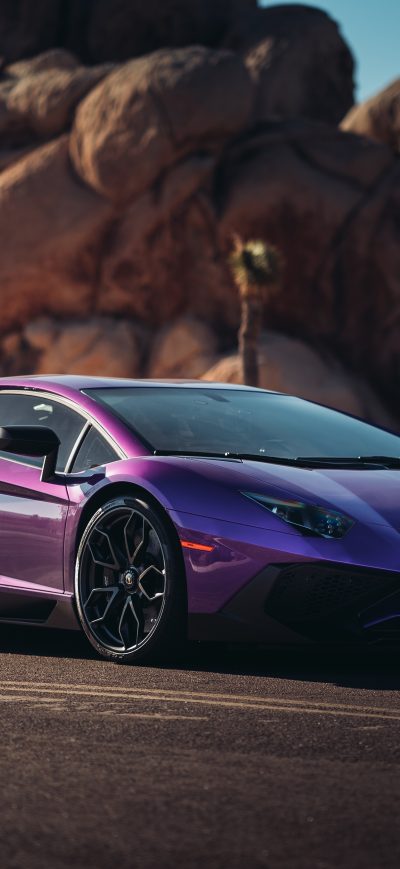 Fond d'écran Lamborghini Aventador LP 750 SV sur iPhone