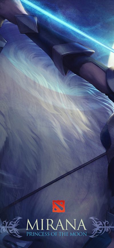 Fond d'écran iPhone Mirana Dota 2 Artwork