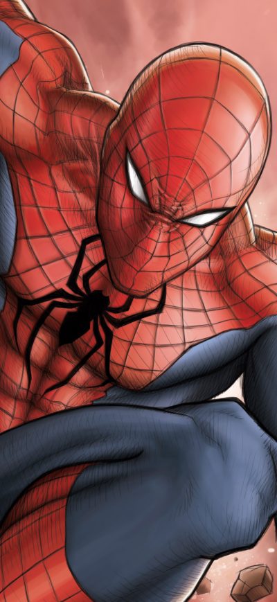 Fond d'écran iPhone Spiderman 4k Comic Art