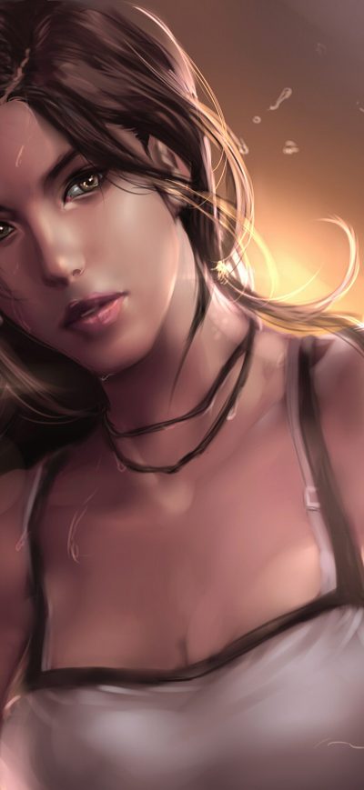 Fond d'écran Tomb Raider 5k Artworks sur iPhone